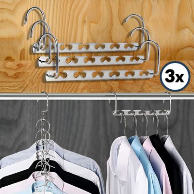 Umeraș din oțel pentru economisirea spațiului (3 bucăți) | SNAPHANG