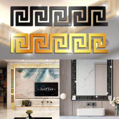 Autocolante 3D cu oglindă pentru perete  (10 buc) | GLOROB