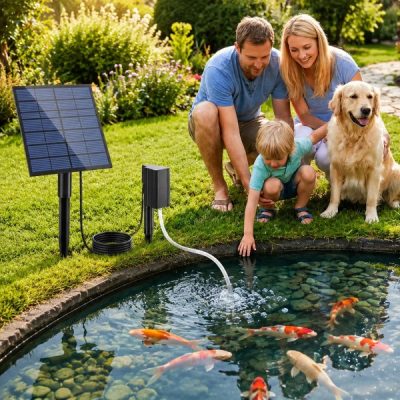Aerator pentru iaz alimentat cu energie solară | SUNPUMP